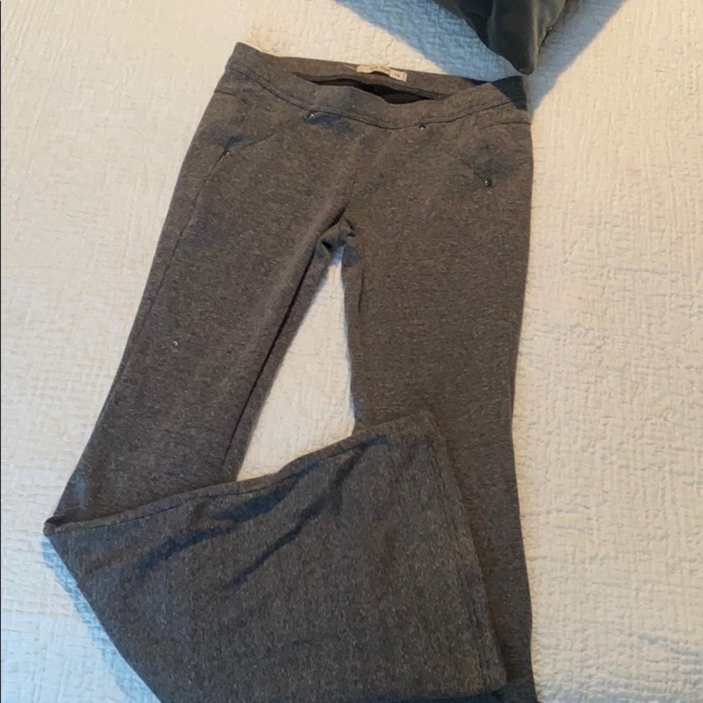 Free people polyester bell bottom pants with pocke